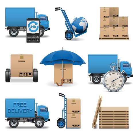 Logistics And Transportation Icon Design Vector Transporte
