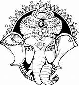 Ganesh Ganesha sketch template