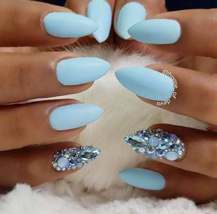 trendy nails sencillas azul cielo ideas nails unas azules unas de