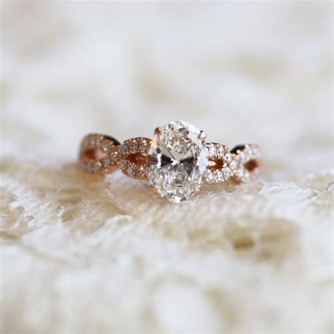 Marquise Band Oval Rose Gold By Ada Diamonds Unique Engagement Ring
