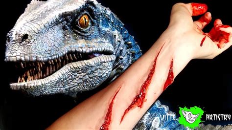 Jurassic World 2 Dinosaur Attack Makeup Tutorial Fake