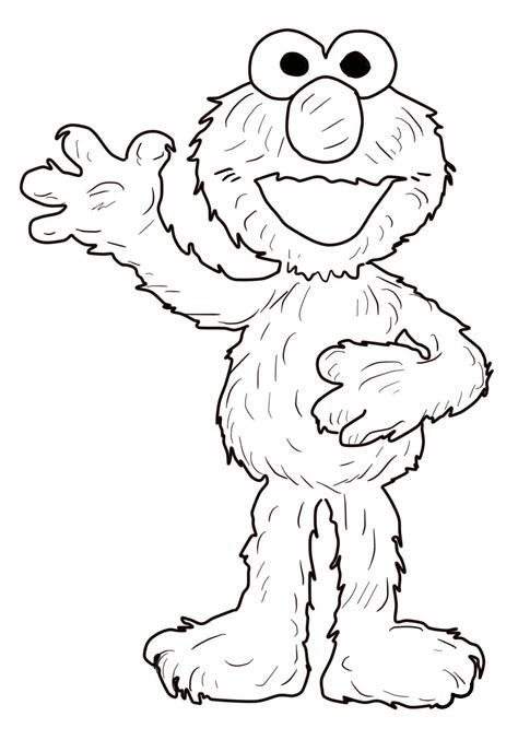 printable elmo coloring pages