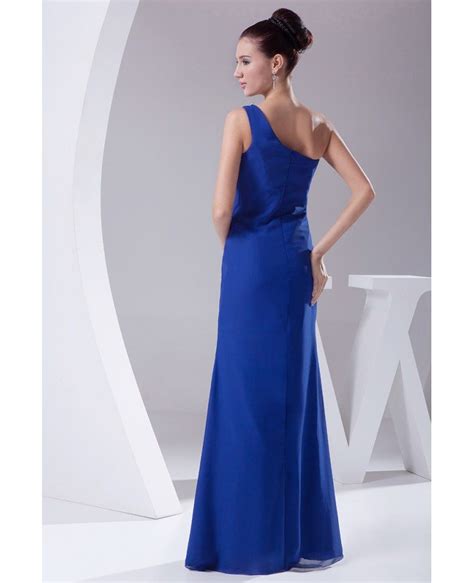 classic royal blue sexy split front prom dress one strap op4160 168 7
