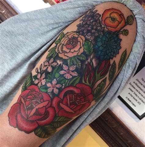 My Half Sleeve Flower Tattoo Artist Jenny Kladzyk Half