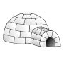 igloo stencil  classroom therapy  great igloo clipart