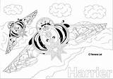 Harrier Raf Mowbray Melton sketch template