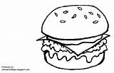 Colorear Hamburguesa Hamburguer Hamburguesas Desenho Burger Hamburger Lanche Lanchonete Qdb sketch template