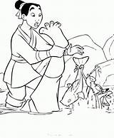 Coloring Mulan Pages Popular sketch template