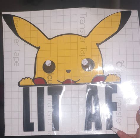 pikachu inspired vinyl sticker   etsy