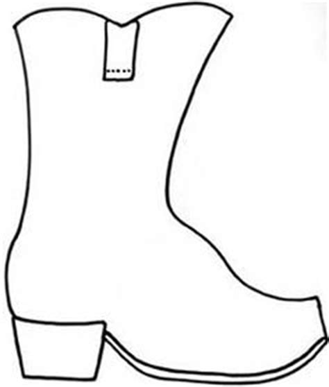 cowboy boot pattern   printable outline  crafts creating