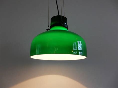 vintage green colored glass pendant lamp 60 s 70 s novac vintage