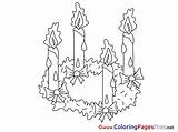 Coloring Advent Pages Candle Flame Sheet Title sketch template
