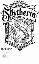 Coloring Pages Slytherin Getdrawings sketch template