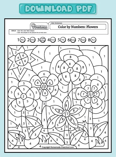 fun  interactive preschool worksheets mathforadults color