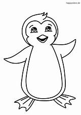 Pinguin Malvorlage Pinguine Ausmalbild Lachender Happycolorz sketch template