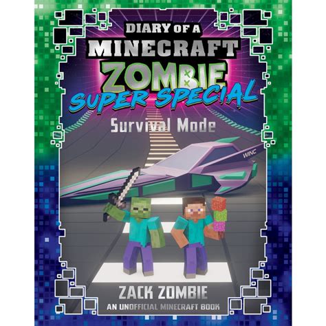 survival mode diary   minecraft zombie super special book  big