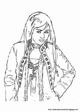 Hannah Montana Coloring Pages sketch template
