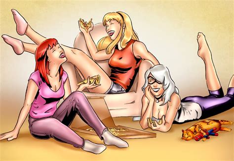 Mary Jane And Gwen Stacy Lesbian Hentai Superheroes