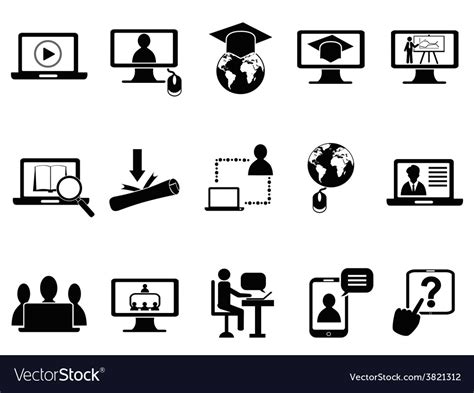class icons set royalty  vector image