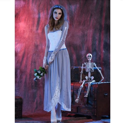 ghost bride dress sexy gothic manor zombie wedding corpse costume adult