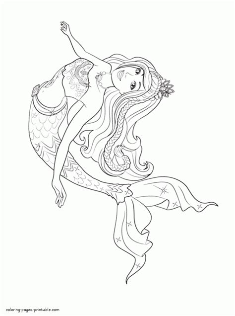 barbie   mermaid tale coloring pages  print  coloring pages