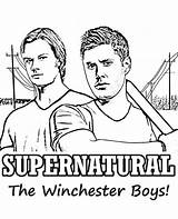 Supernatural Coloring Pages Print Famous Topcoloringpages Color Winchester Series People Actors sketch template
