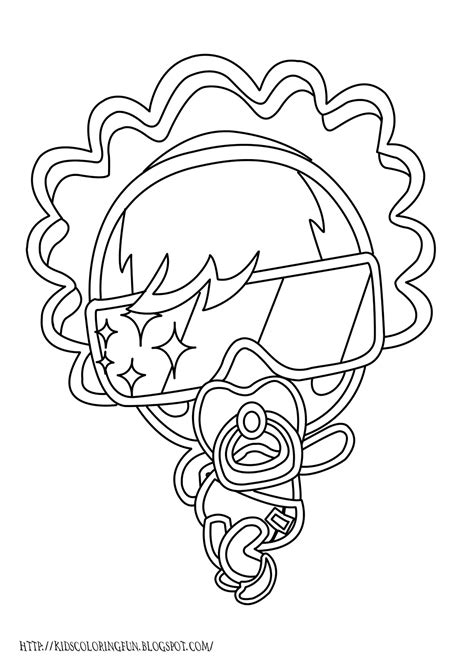 moshling monster coloring pages lady goo goo   coloring page