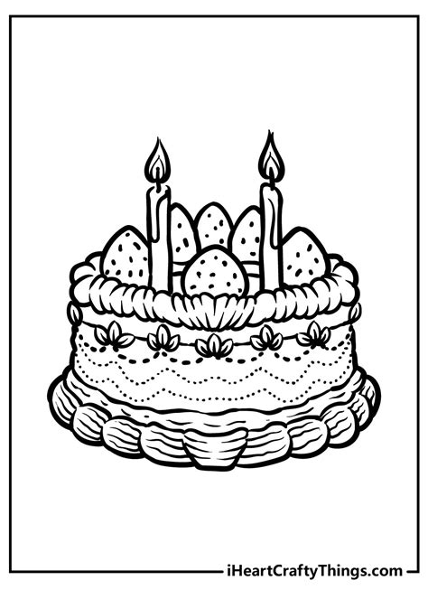 cake coloring pages updated