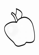 Mela Appel Manzana Apfel Kleurplaat Malvorlage Kleurplaten Pomme Schoolplaten Printen Schulbilder Apples Appels Educolor Educima Herunterladen Downloaden Uitprinten sketch template
