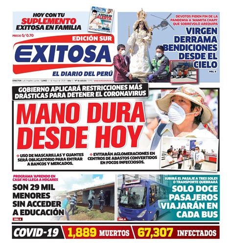 diario exitosa sur lunes 11 de mayo de 2020 by diario exitosa issuu