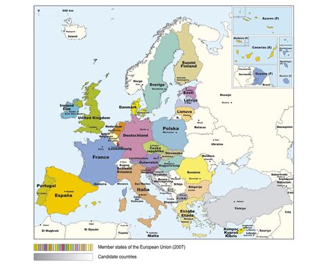 Maps Of Europe And European Countries Political Maps