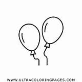 Globos Palloncini Balon Mewarnai Silueta Ultracoloringpages Pngwing Sketsa Página W7 Putih Stampare sketch template