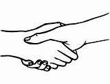 Shaking Shake Tangan Mani Stringono Clasped Handshake Openclipart Berjabat sketch template