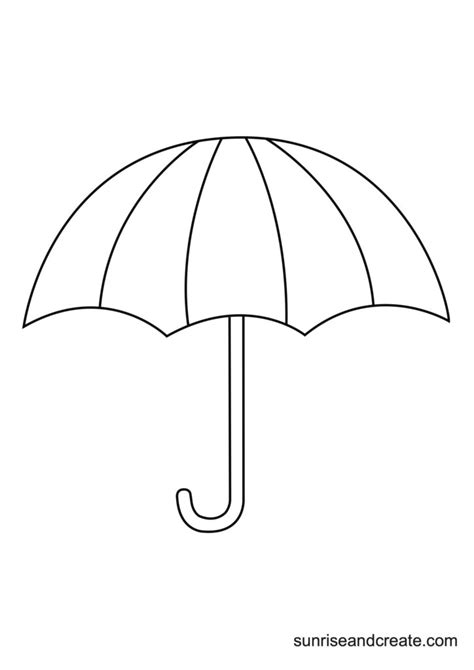 printable umbrella templates  designs sizes