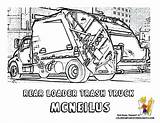Coloring Garbage Truck Pages Popular sketch template