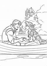Coloring Rapunzel Pages Tangled Book Printable sketch template
