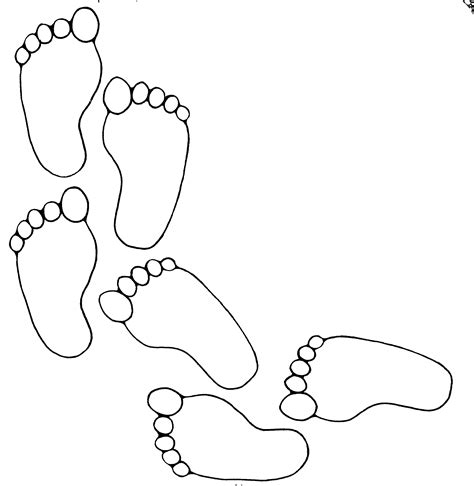 footprints   sand coloring page coloring home