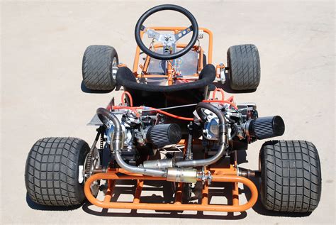 twin engine  kart   clone motors  kart vintage  karts