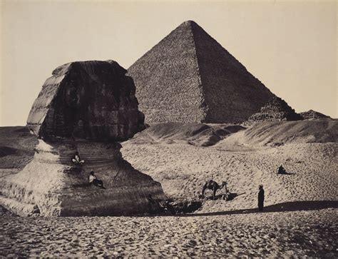the sphinx the great pyramid and two lesser pyramids ghizeh egypt 1862 egypt ancient
