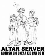Altar Servers Needed Ministry Educational D Youth Under sketch template