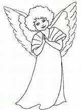 Coloring Angels Curly Hair Color sketch template