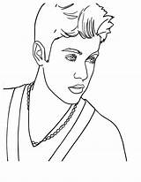 Justin Bieber Coloring Pages Cool Singer Printable Pop Categories sketch template