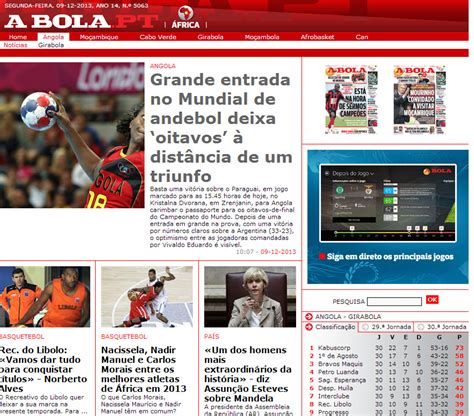 A Bola Angola Noticias Sites De Angola