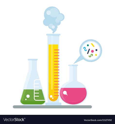 tube  chemistry experiment royalty  vector image