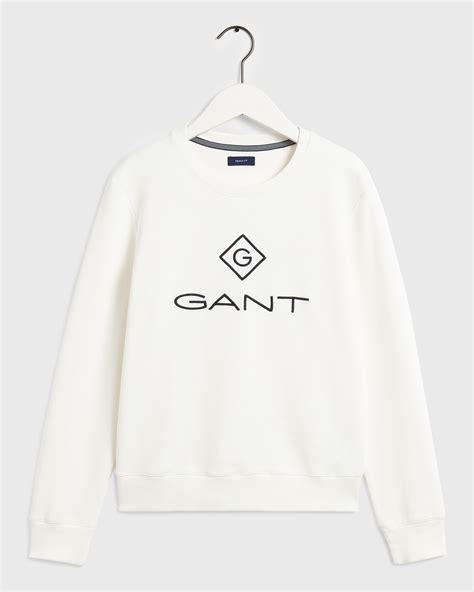 Sweatshirt Com Decote Redondo Logo Gant