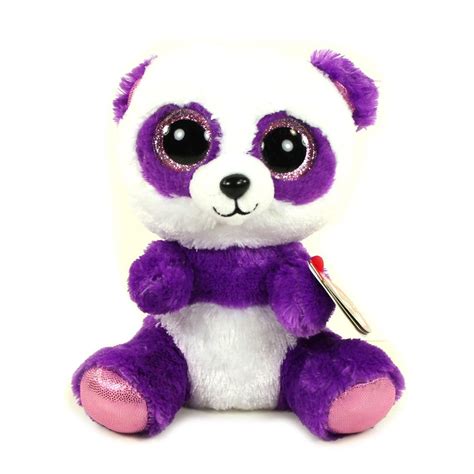 buy ty beanie boos  boom boom  purple panda plush