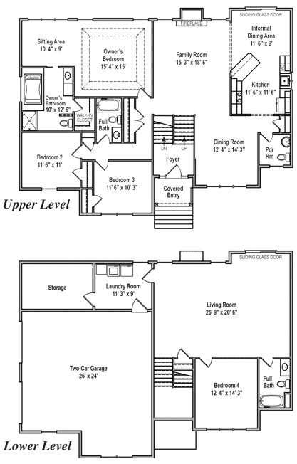 bilevel bilevel house floor plans house plans