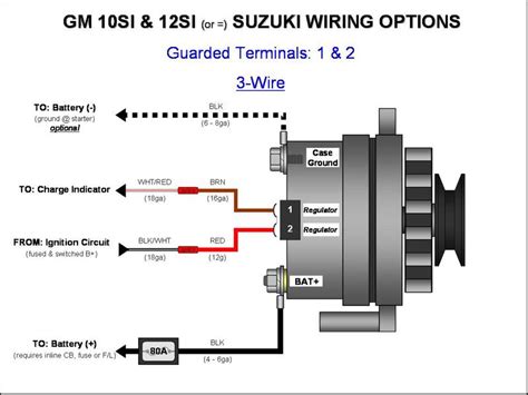 delco remy  wire alternator wiring diagram irish connections