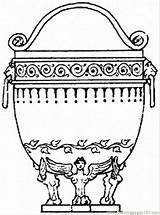Greek Vase Coloring Drawing Pages Color Getdrawings Ombro Gaga Lady sketch template