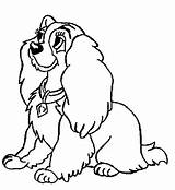 Lady Tramp Coloring Pages Disney Colouring Color Drawing Getdrawings Getcolorings Printable sketch template